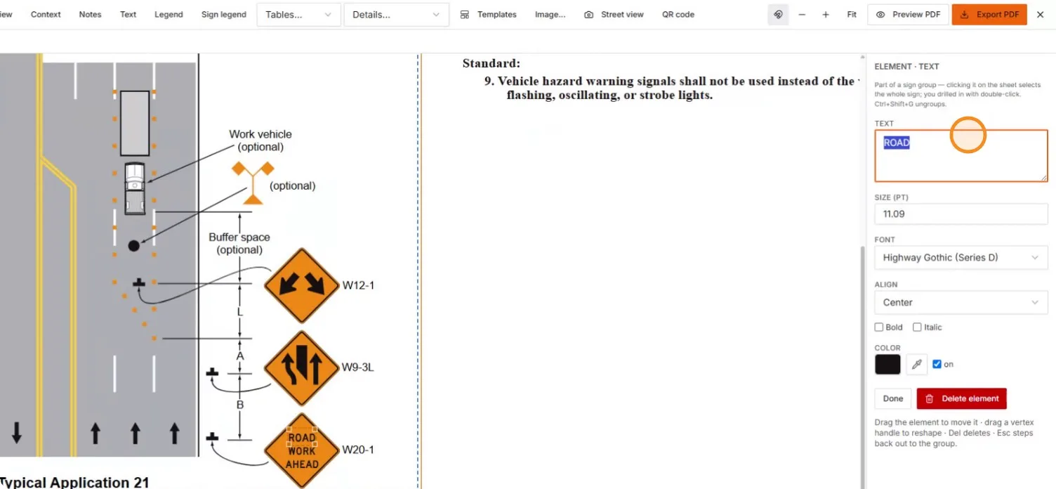 The text field selected for retyping