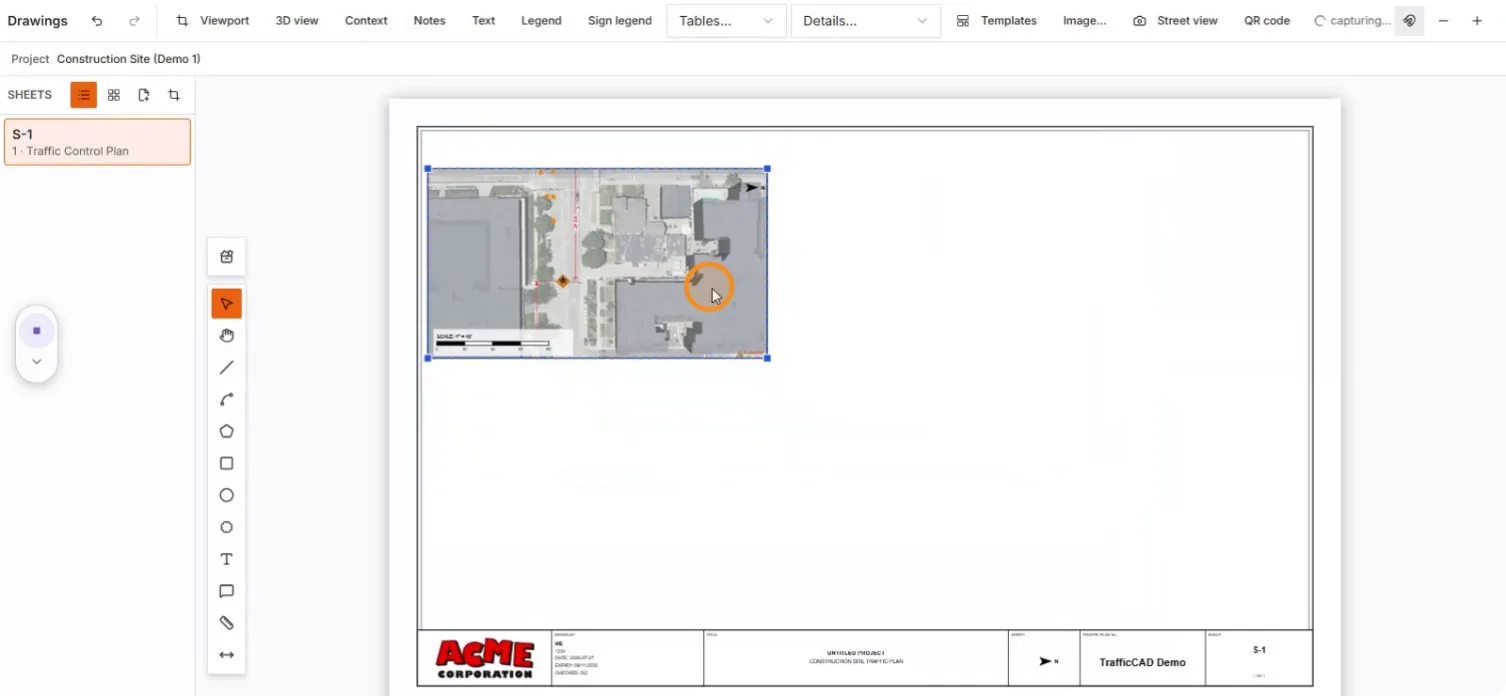 The viewport recapturing imagery as it settles