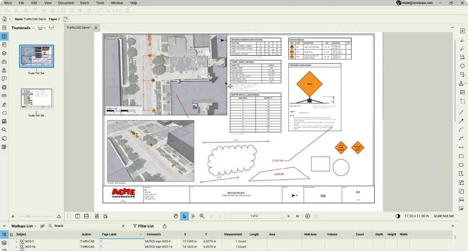 The full exported S-1 sheet in Bluebeam: plan, tables, schedule, detail, 3D view, title block